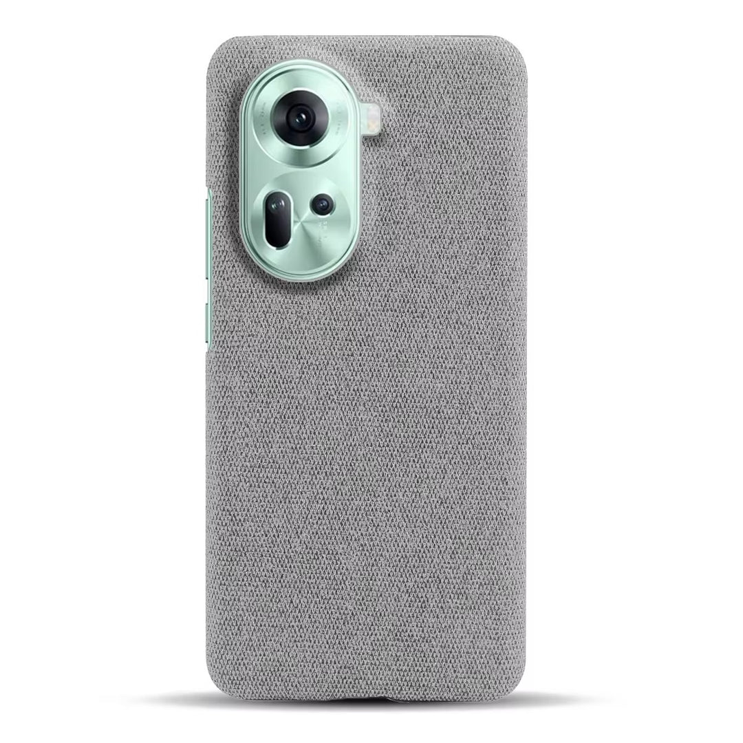 Stoff überzogene Soft Hülle/Case für Oppo Reno 13, 13 Pro, 12, 12 Pro, 11, 11 Pro, 10, 10 Pro, 9, 9 Pro, 9 Pro Plus, 8, 8T, 8 Pro, 7, 7 Pro, 7 SE, 6, 2, 2Z, 5G, Ace, Z, Find X8, X8 Pro, X7, X7 Ultra, X6, X6 Pro, X5, X5 Pro, X5 Lite, X3 Pro | ZITOCASES®