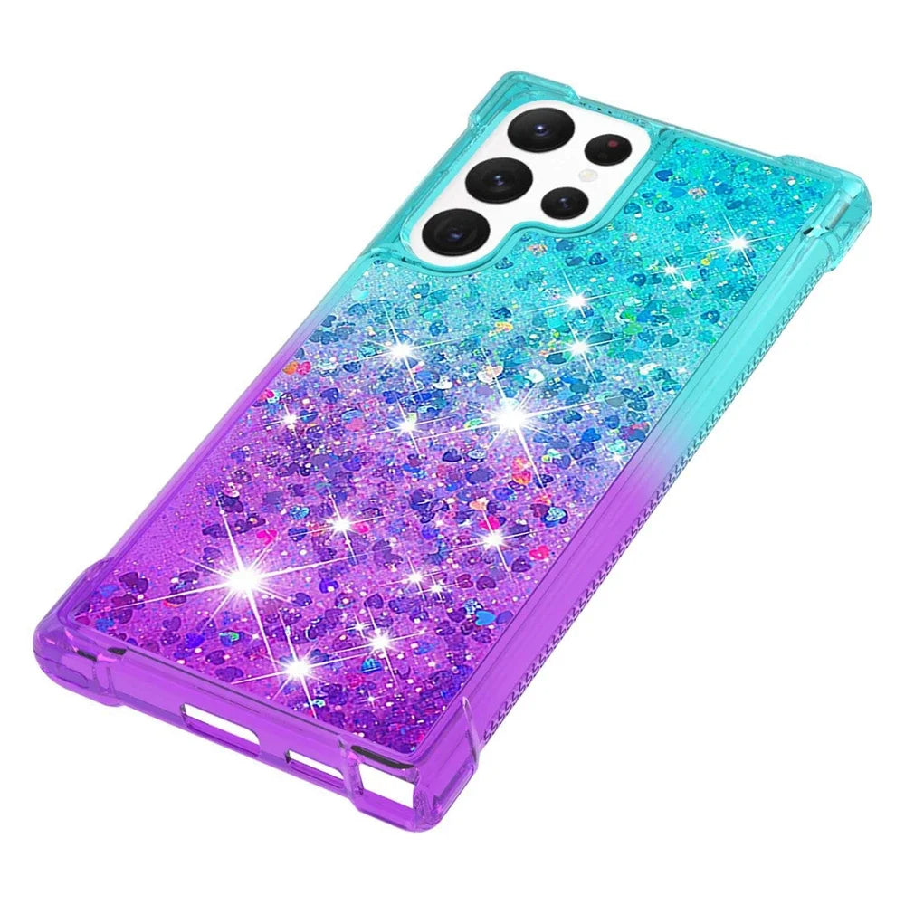 Liquid Schwimmende Glitzer Flakes Diamant Hülle/Case verschiedene Farben für Samsung Galaxy S25, Note-Serie | ZITOCASES®