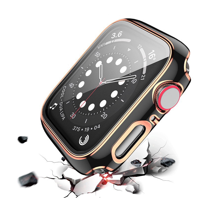 Luxus/Gold Plastik Vollschutz Hülle/Case für Apple Watch Series 8, 7, 6, 5 | ZITOCASES®