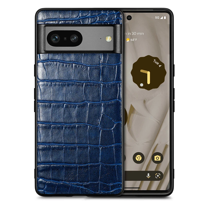 Krokodil-Leder Optik Silikon Hülle/Case verschiedene Farben für Google Pixel 9, 9 Pro, 9 Pro XL,  8, 8 Pro, 8A, 7, 7 Pro, 7A, 6, 6A, 6 Pro, 5, 4, 4 XL, 4A, 3, 3 Xl, 3A, 3A XL | ZITOCASES®