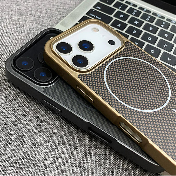 Carbon Optik MagSafe/Magnet Silikon Hülle/Case für iPhone 17 Pro, 17 Pro Max | ZITOCASES®
