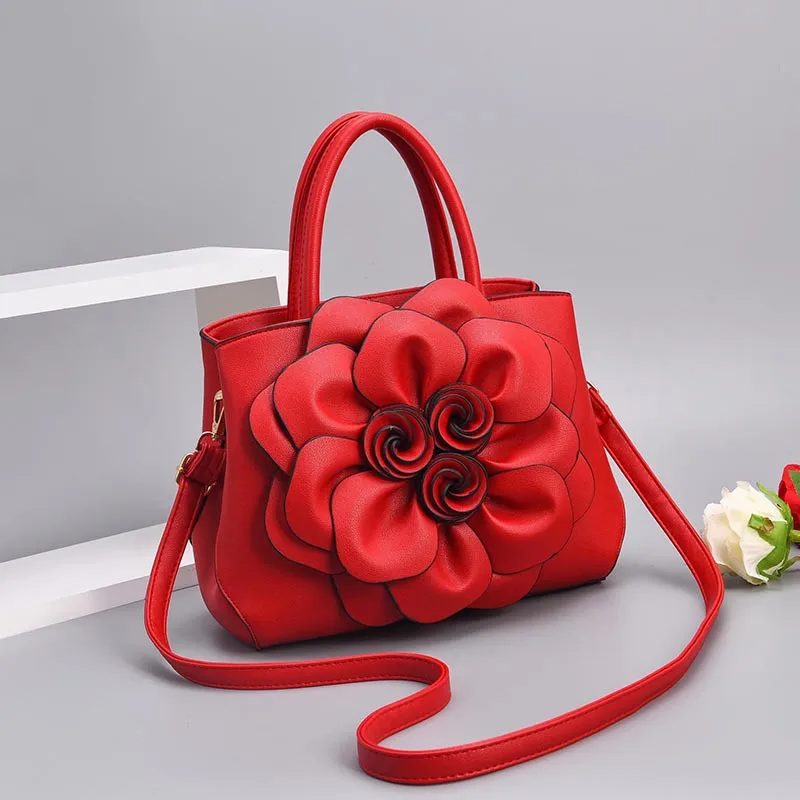 3D Blumen Kunstleder Hand/Trage/Schulter/Umhänge-Tasche | ZITOCASES®