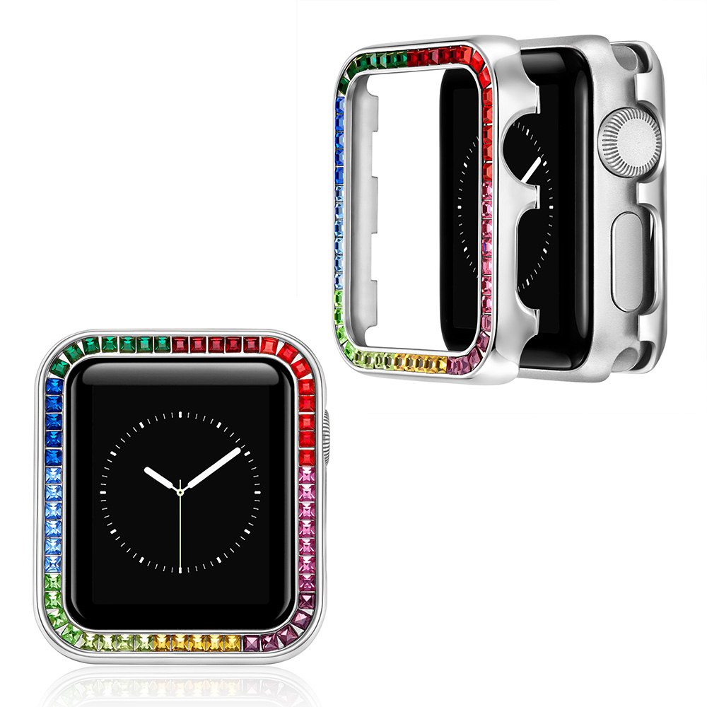 3D Zirkonia Baguette/Diamant Hülle/Case für Apple Watch SE, Ultra-Series | ZITOCASES®