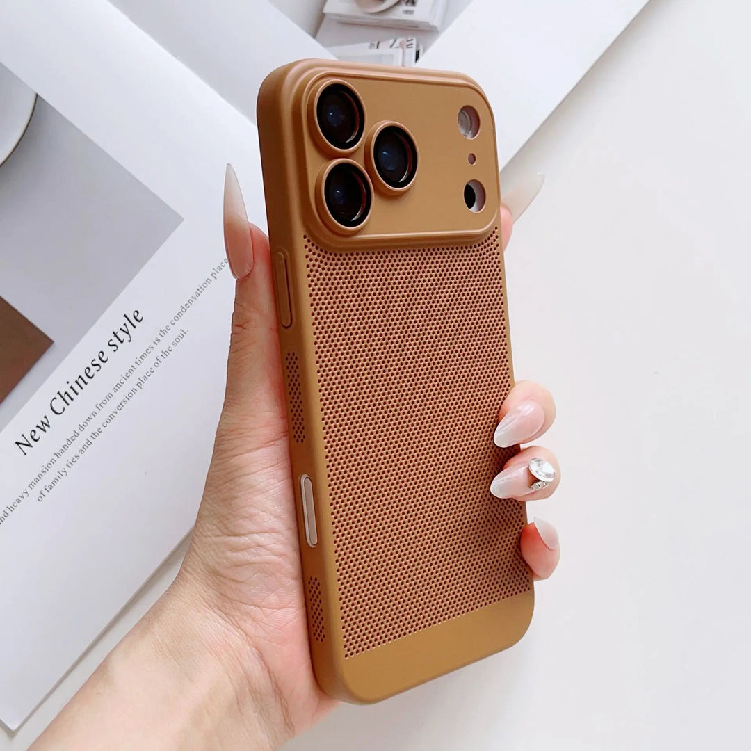 Matte Gelochte/Wärmeableitende Plastik Hülle/Case für iPhone 17 Pro, 17 Pro Max | ZITOCASES®