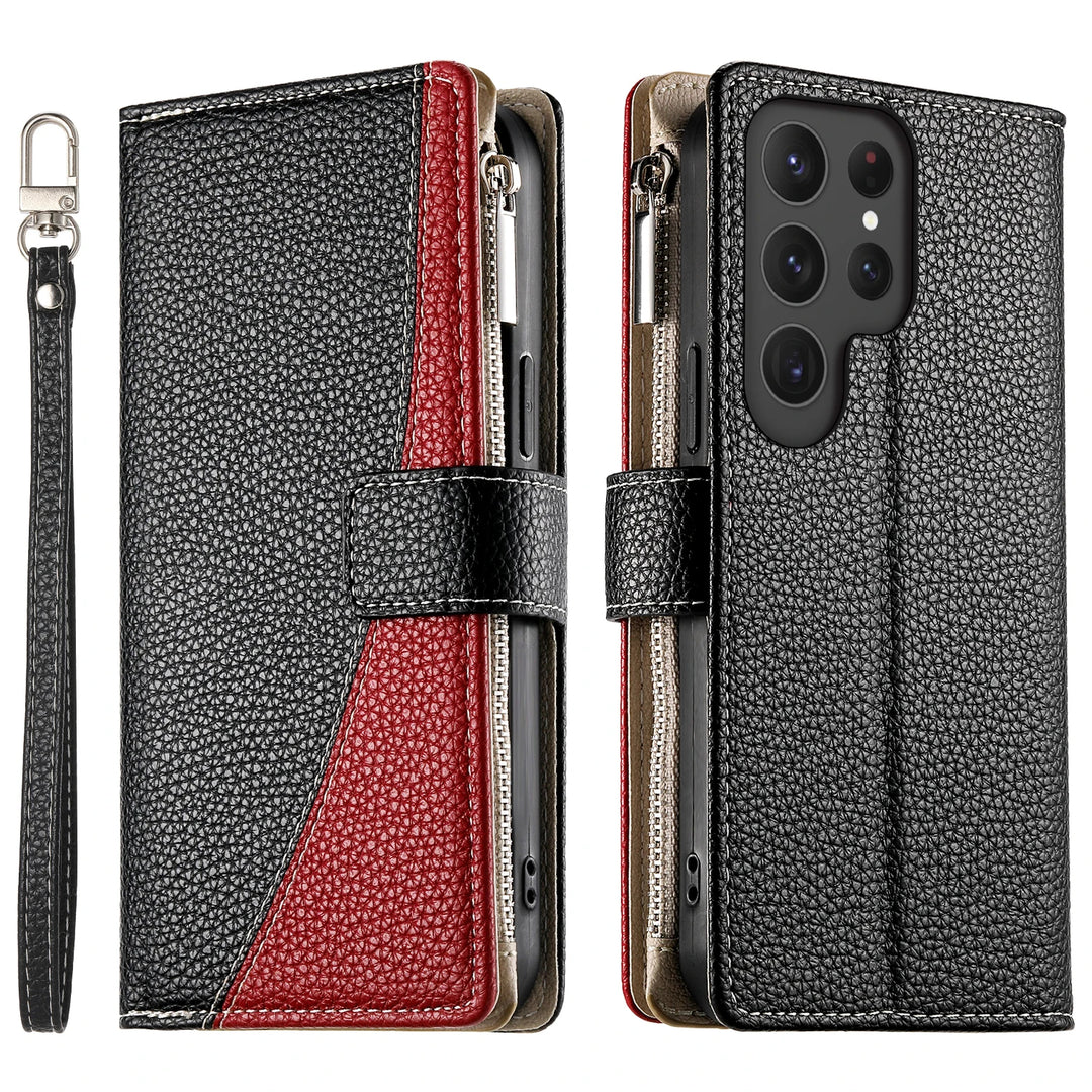 Zweifarbige Kunstleder Klapp Hülle/Flip Case für Samsung Galaxy S26, S26 Plus, S26 Ultra | ZITOCASES®