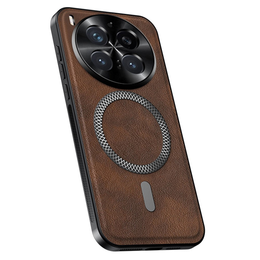 Elegante Kunstleder MagSafe/Magnet Hülle/Case für Vivo X300, X300 Pro