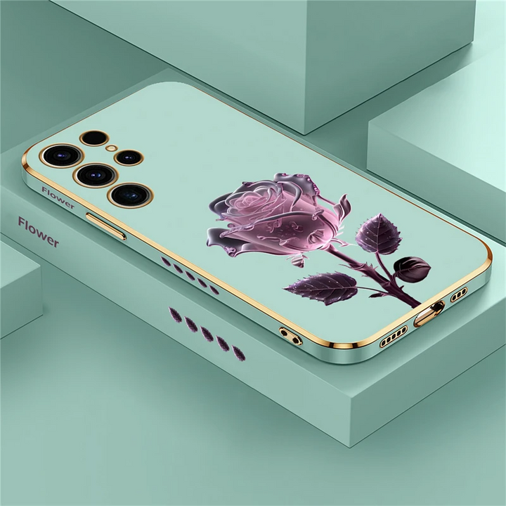 Hochglanz Rosen/Blumen Silikon Hülle/Case für Samsung Galaxy S24, S23-Serie | ZITOCASES®