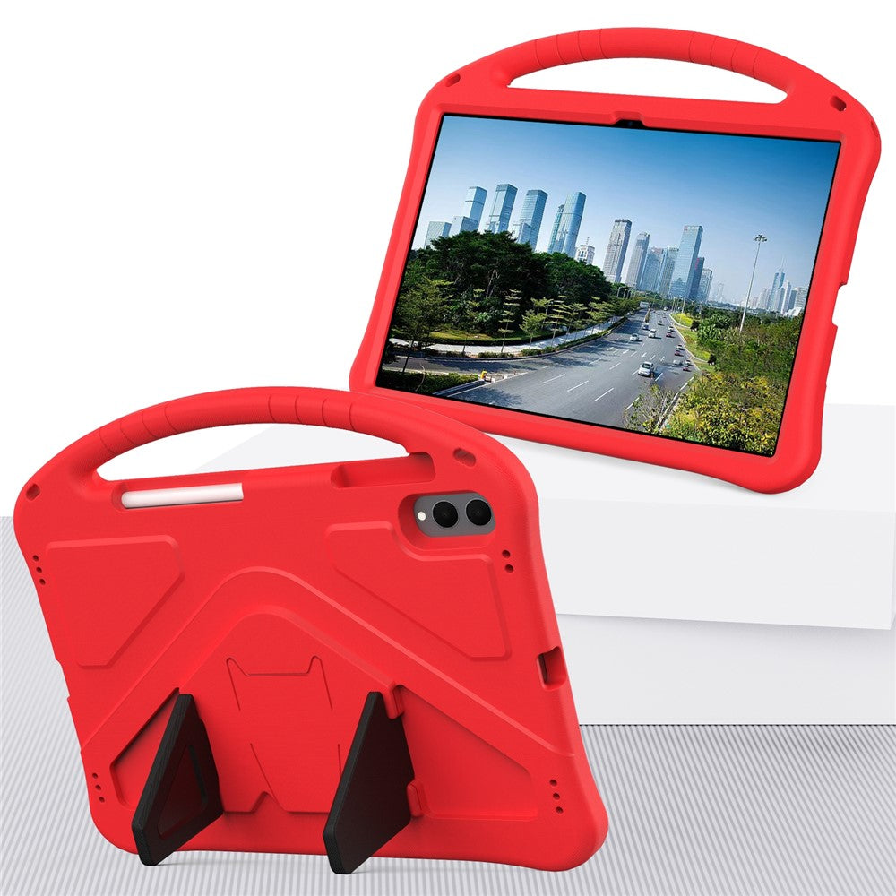 Kinder/Airbag Silikon Hülle/Case mit integriertem Ständer und Griff für Samsung Galaxy Tab S11 Ultra, S11, S10 Ultra, S10 Plus, S10 FE Plus, S10 FE, S10 Lite | ZITOCASES®