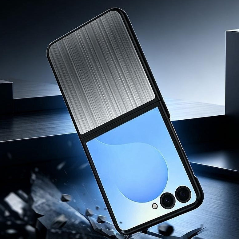 Metallstruktur Optik Hartplastik Hülle/Case für Samsung Galaxy Z Flip 8 | ZITOCASES®