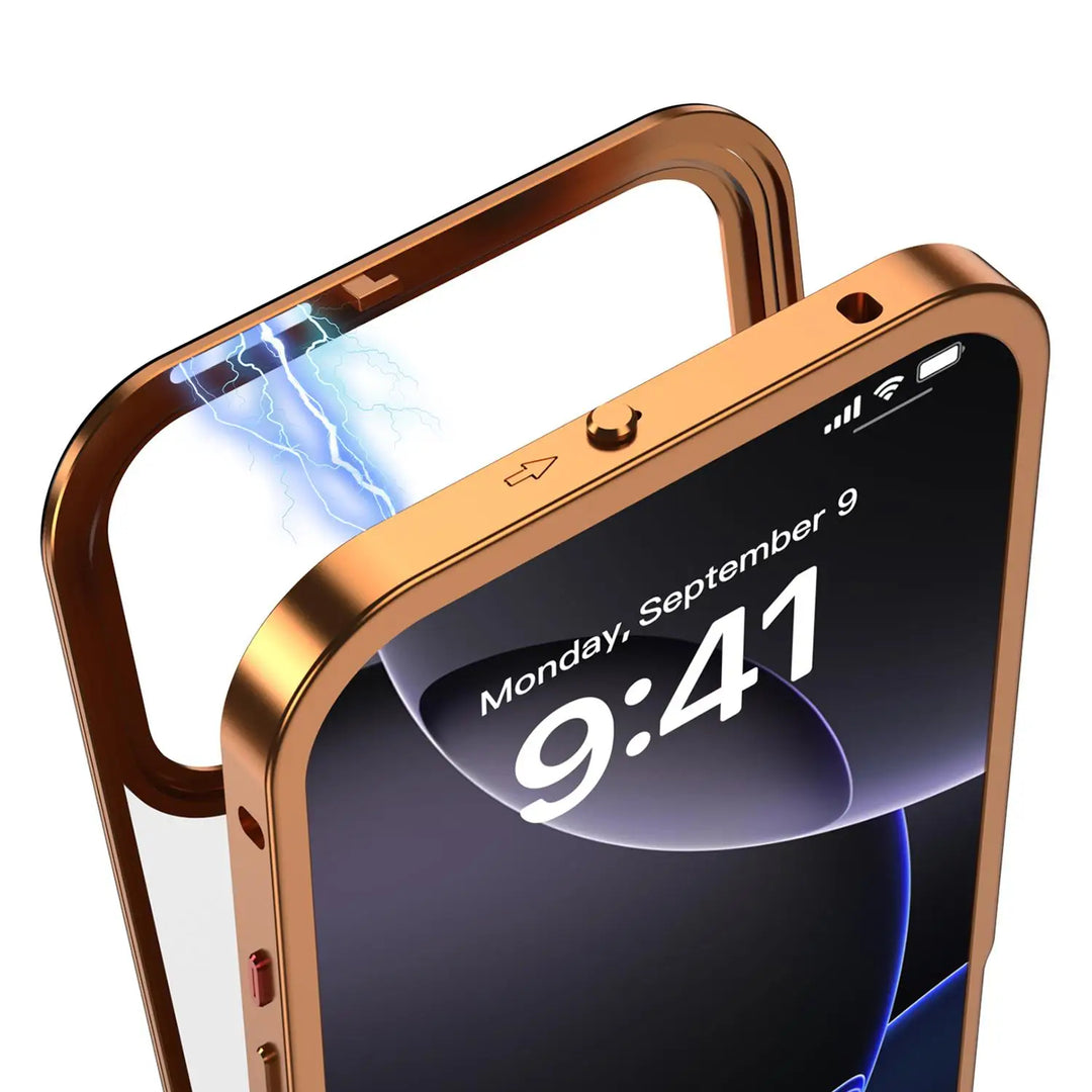 Rahmen/Bumper Aluminium MagSafe/Magnet Hülle/Case inkl. Glas Rückseite für iPhone 17 Pro, 17 Pro Max | ZITOCASES®