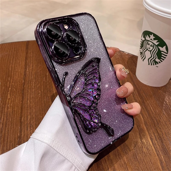 Glitzer/Schmetterling Soft Hülle/Case für iPhone 16-Serie | ZITOCASES®