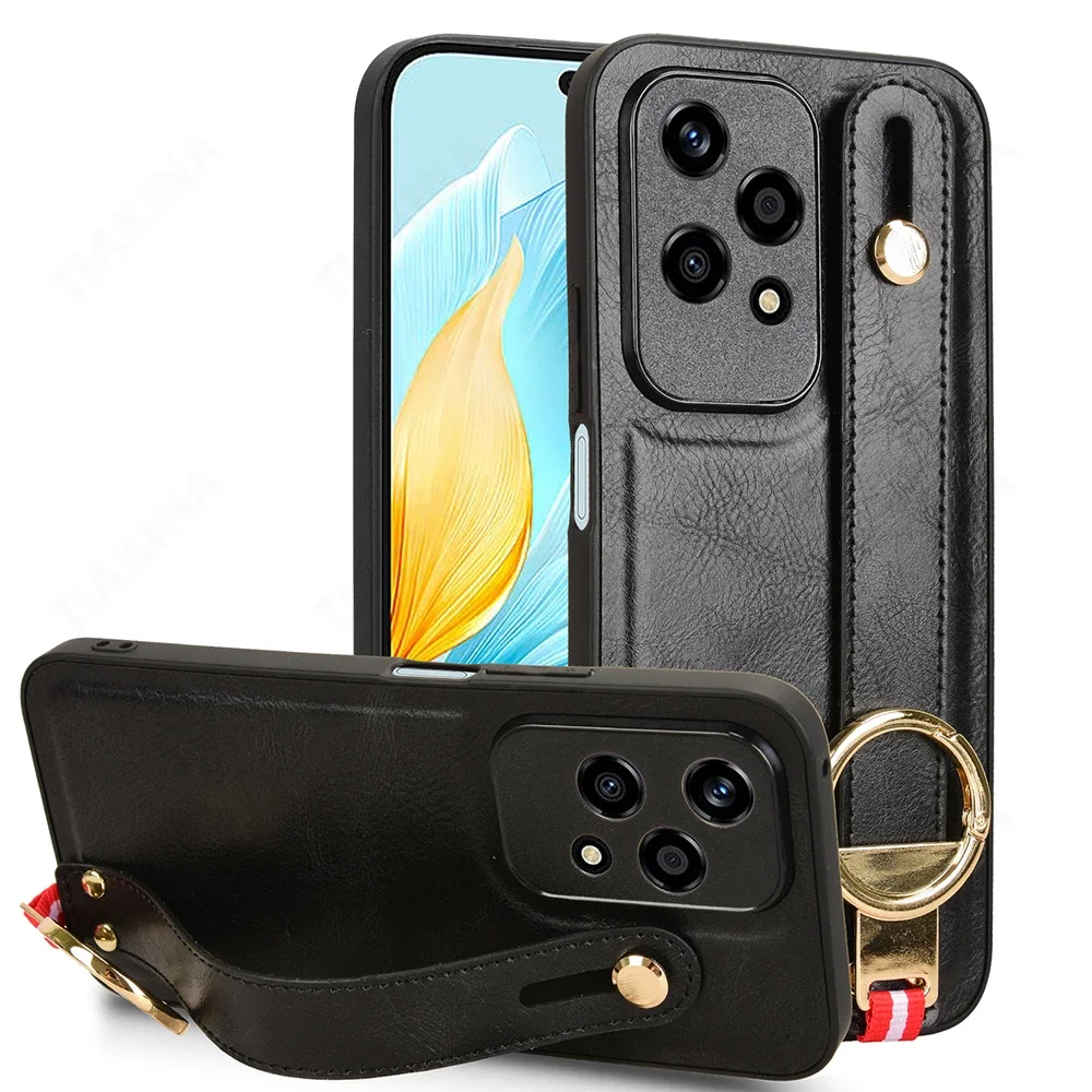 Edle Kunstleder Hülle/Case mit Halteband für Honor 300, 300 Pro, 300 Ultra, 200, 200 Pro, 200 Lite, 100, 100 Pro, 90, 90 Lite, 70, 70 Pro, 70 Pro Plus, 50, 50 Lite, 50 Pro, Magic 7 Lite, Magic 7 Pro, Magic 6 Pro, 6 Lite, 5 Ultimate | ZITOCASES®