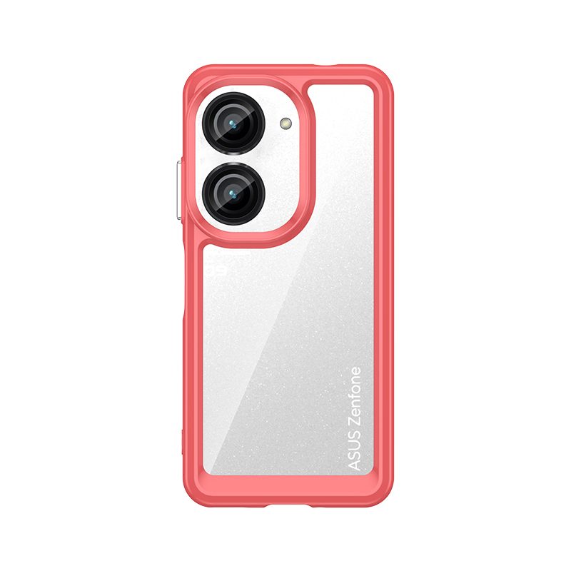 Transparente Silikon/Plastik Hülle/Case mit buntem Rahmen für Asus ZenFone 12 Ultra, 11 Ultra, 10, 9, 8, 7 Pro, 6 | ZITOCASES®