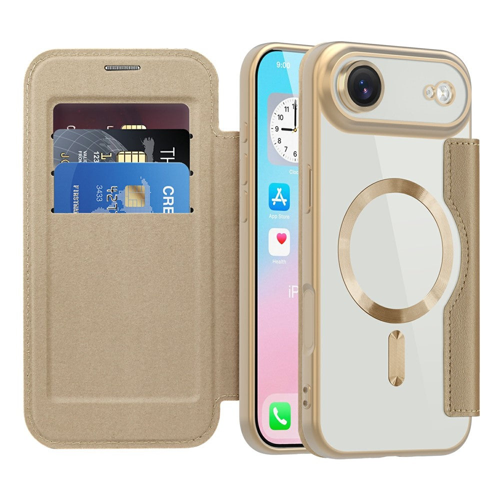 Karierte Kunstleder MagSafe/Magnet Klapp Hülle/Flip Case für iPhone Air | ZITOCASES®