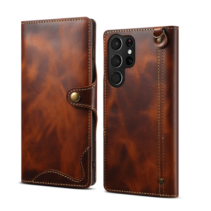 SALE | Samsung Galaxy S24 Plus | Vintage/Retro Kunstleder Klapp Hülle/Flip Case | ZITOCASES®