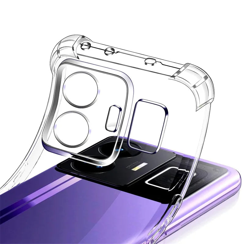 Transparente Airbag Hülle/Case für Realme GT 7 Pro, GT NEO 6, 6T, 5, 3T, 3, 2, Master Edition, Narzo 50, 30, X50, X2 Pro, X2, C75, C55, C51, C35, C33 C31, C30, C25Y, C21Y, C11, 14X, 14 Pro12 Pro Plus, 12 Plus, 12 Pro, 12, 9 Pro Plus, 9 Pro, 9i, 8 Pro | ZITOCASES®