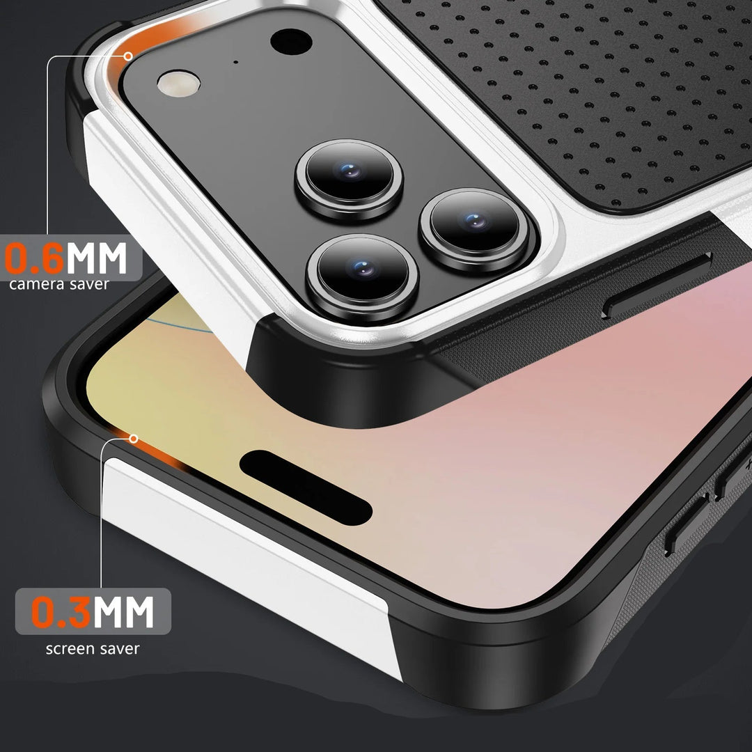 Zweifarbige Stoßfeste Silikon Hülle/Case für iPhone 17 Pro, 17 Pro Max | ZITOCASES®