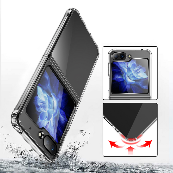 Transparente Airbag Silikon Hülle/Case für Samsung Galaxy Z Flip 6, 5, 4, 3 | ZITOCASES®