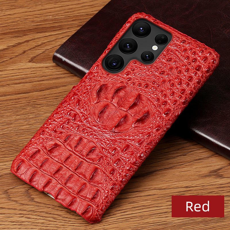 3D Krokodil-Kunstleder Hülle/Case für Samsung Galaxy S25, Note-Serie | ZITOCASES®