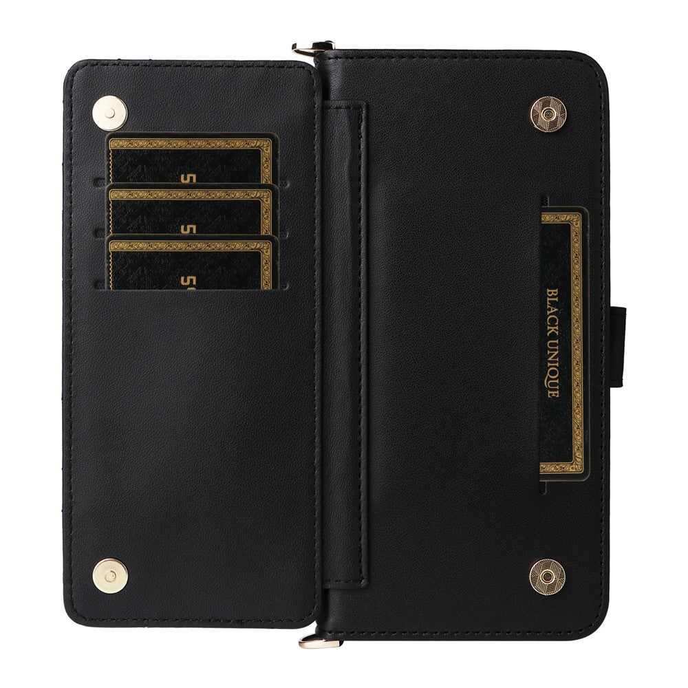 Karierte Kunstleder Brieftaschen Hülle/Case für Vivo X300, X300 Pro