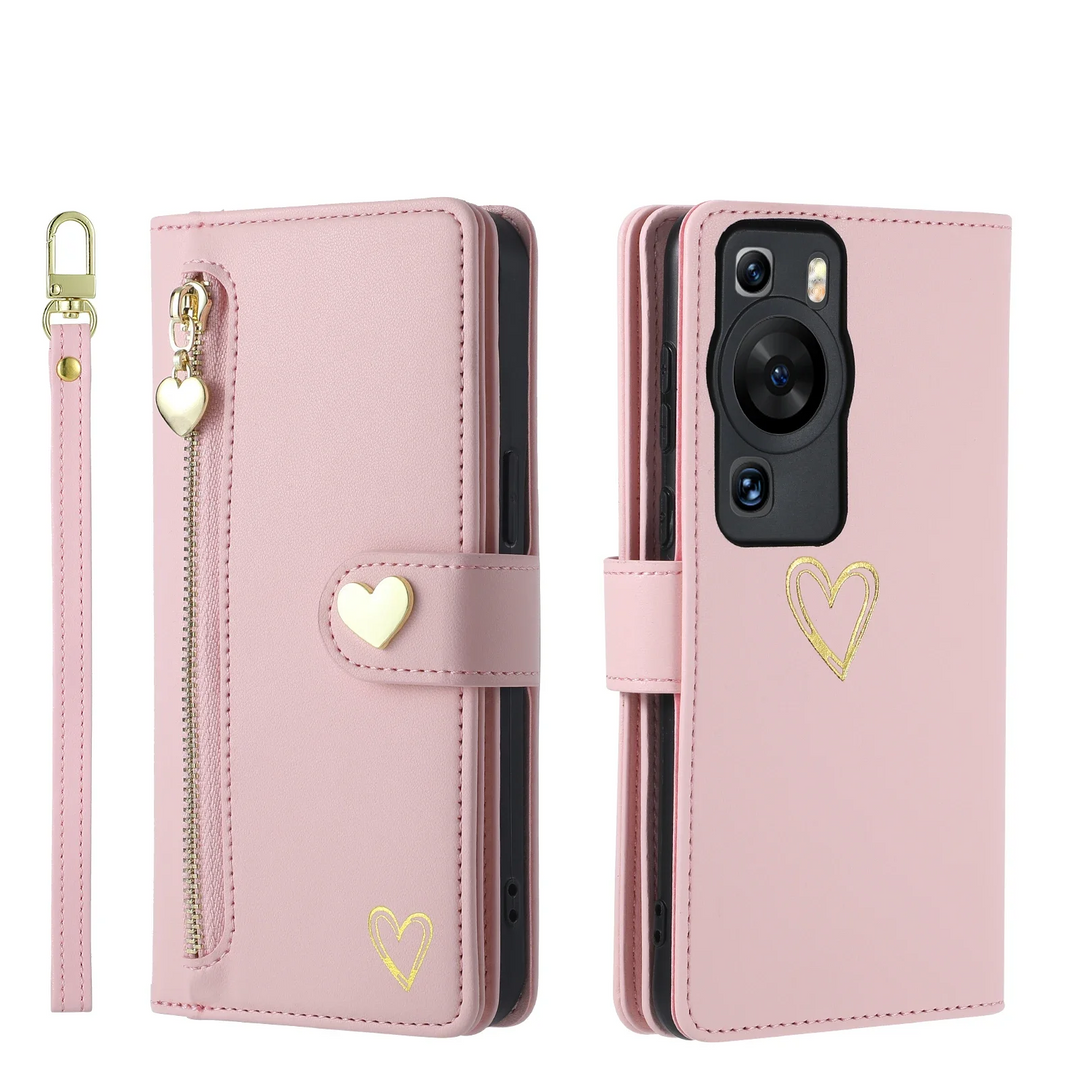 Kunstleder Brieftaschen/Herz Hülle/Case für Huawei Pura 70, 70 Pro, 70 Ultra, P60 Pro, P50, P50 Pro, P40, P40 Pro, P40 Lite, P30, P30 Lite, P30 Pro, P20, P20 Pro, P20 Lite, Mate 60 Pro, 50 Pro, 40 Pro, Nova 12s, 12i, 12 SE | ZITOCASES®