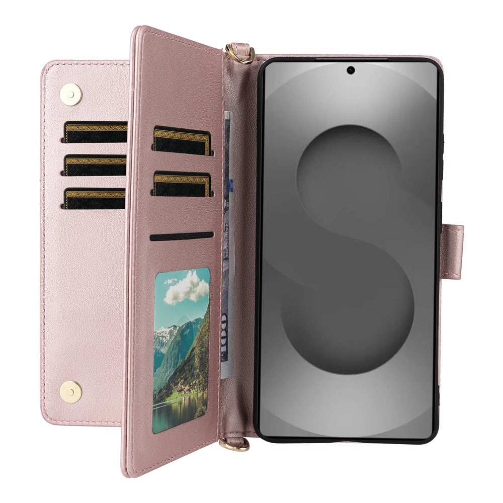Karierte Kunstleder Brieftaschen Hülle/Case für Samsung Galaxy S26, S26 Plus, S26 Ultra