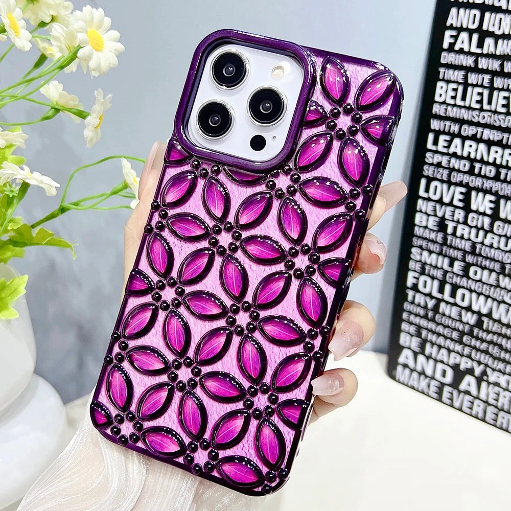 3D Blumen Motiv Hochglanz/Chrom Hülle/Case für iPhone 16, 16 Plus, 16 Pro, 16 Pro Max, 16e, 15, 15 Plus, 15 Pro, 15 Pro Max, 14, 14 Plus, 14 Pro, 14 Pro Max, 13, 13 Pro, 13 Pro Max, 13 Mini, 12, 12 Pro, 12 Pro Max, 12 Mini, SE, 11, 11 Pro | ZITOCASES®