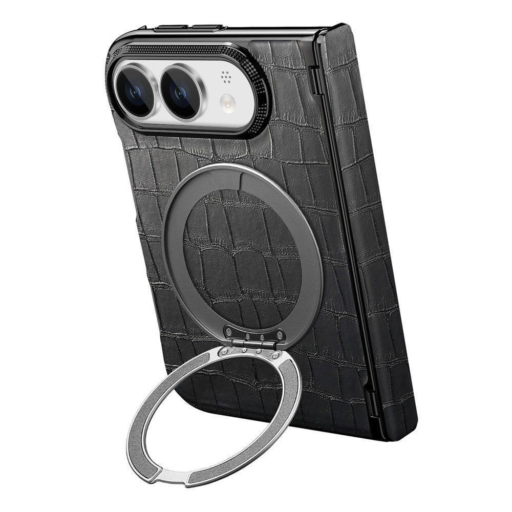 Stoßfeste Krokodil-Leder Optik MagSafe/Magnet Hülle/Case mit integriertem Ständer für iPhone Ultra | ZITOCASES®