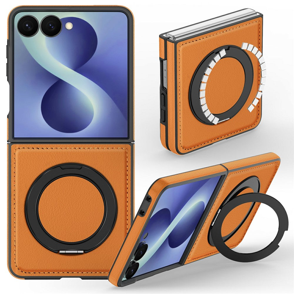 Kunstleder MagSafe/Magnet Hülle/Case mit integriertem Ständer für Samsung Galaxy Z Flip 8 | ZITOCASES®