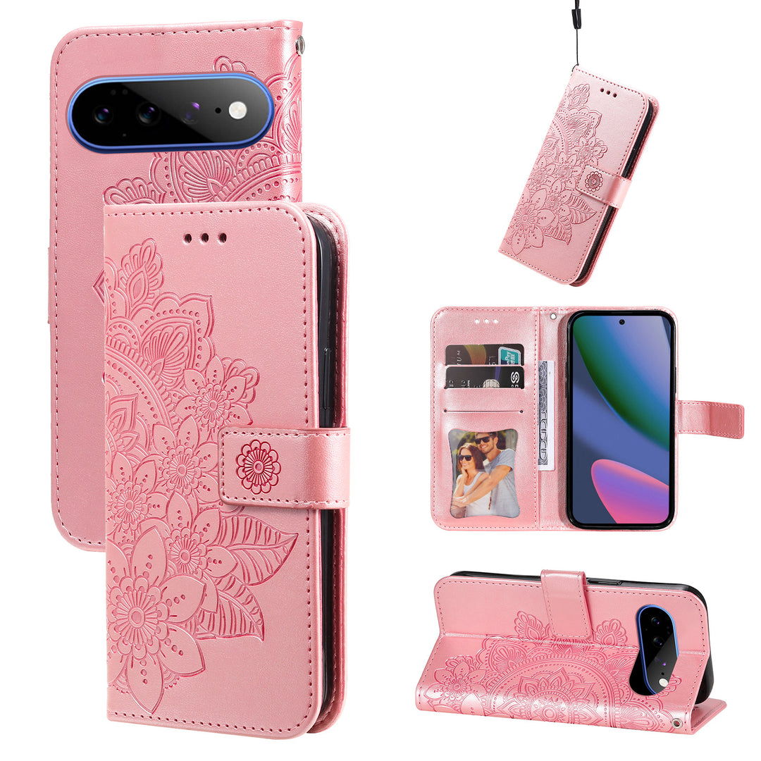 Blumen/Mandala Kunstleder Klapphülle/Flipcase für Google Pixel 11, 11 Pro, 11 Pro XL | ZITOCASES®
