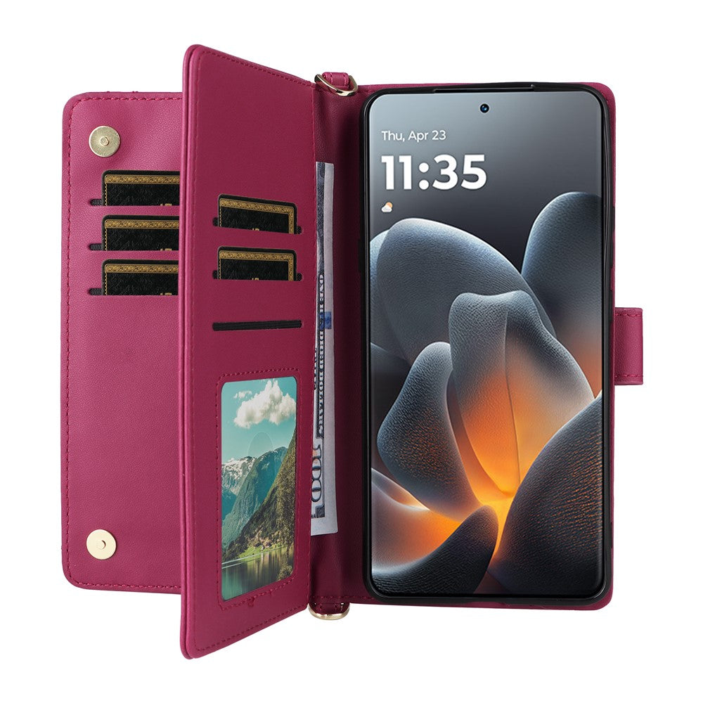 Karierte Kunstleder Brieftaschen Hülle/Case für Motorola Signature | ZITOCASES®