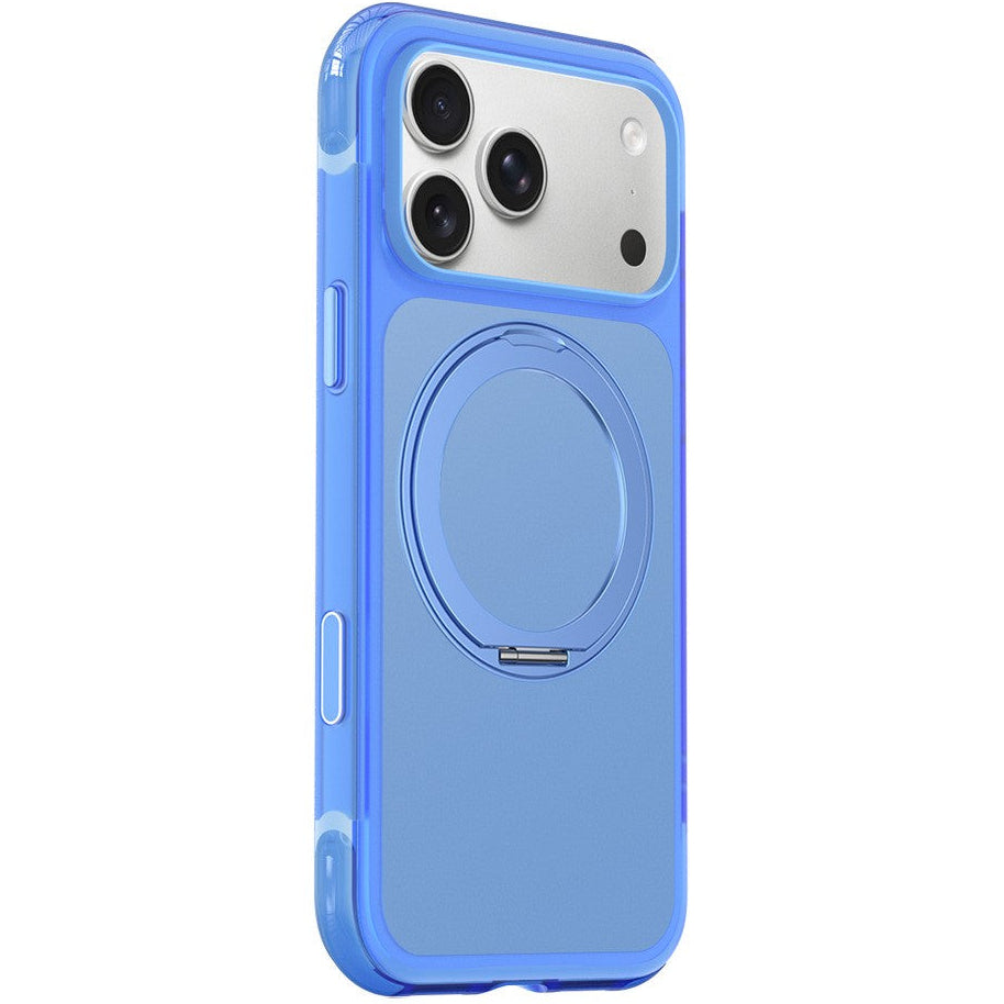 Stoßabsorbierende/Matte Doppel-Airbag MagSafe/Magnet Silikon Hülle/Case mit integriertem Ständer für iPhone 18 Pro, 18 Pro Max
