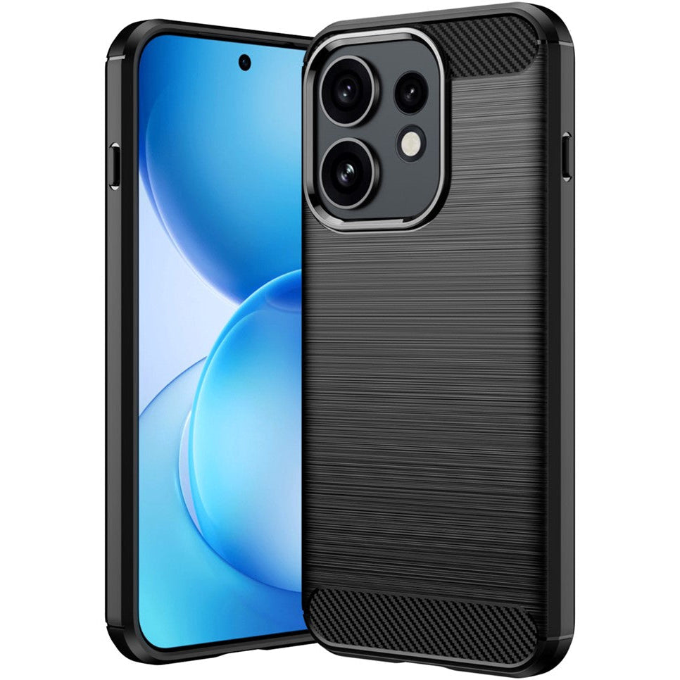Metallstruktur/Carbon Optik Silikon Hülle/Case für Oppo Reno 16, 16 Pro, 16 FS, 16 F | ZITOCASES®
