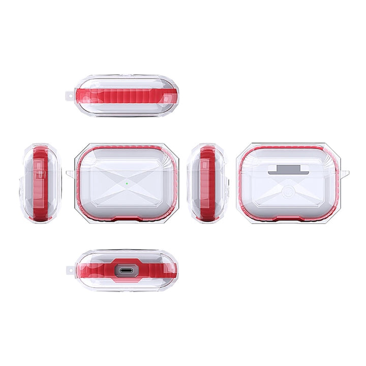 Transparente Silikon Hülle/Case mit buntem Rahmen für AirPods Pro 1, 2 | ZITOCASES®