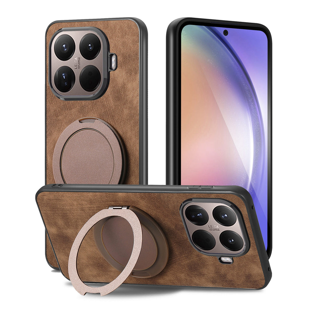 Wildleder Optik MagSafe/Magnet Hülle/Case mit integriertem Ständer für Xiaomi 17T, 17T Pro