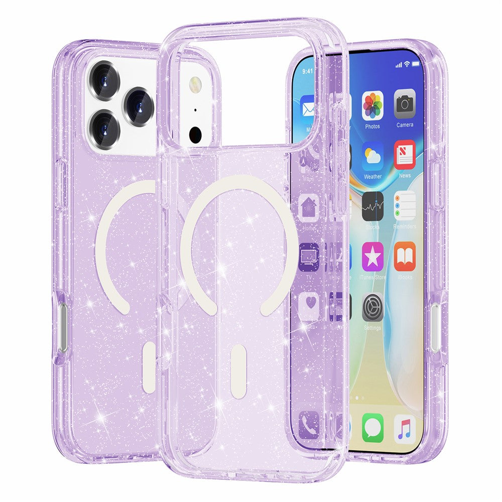 Bunte/Transparente Glitzer Silikon MagSafe/Magnet Hülle/Case für iPhone 18 Pro, 18 Pro Max | ZITOCASES®