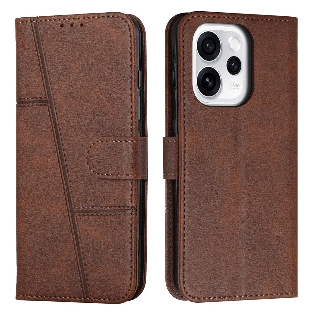 Mehrteilige/Design-Naht Kunstleder Klapp Hülle/Flip Case für Oppo Reno 15, 15 Pro, 15 FS, 15 F | ZITOCASES®
