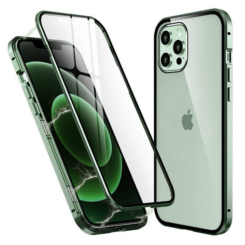 360° [KLARSICHT 9H-Glas] Aluminium Vollschutz Hülle/Case für iPhone 16, 15-Serie | ZITOCASES®