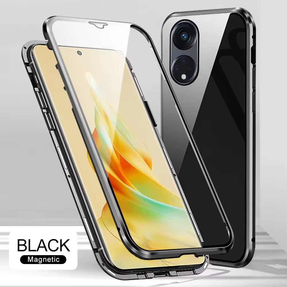 360° [KLARSICHT 9H-Glas] Aluminium Vollschutz Hülle/Case für Oppo Reno 12, 11, 10, 9, F, A-Serie | ZITOCASES®