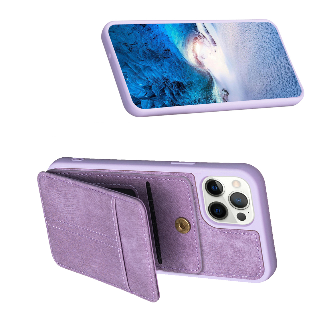 Kunstleder Kreditkartenfach Hülle/Case für iPhone 16, 15, 14-Serie | ZITOCASES®