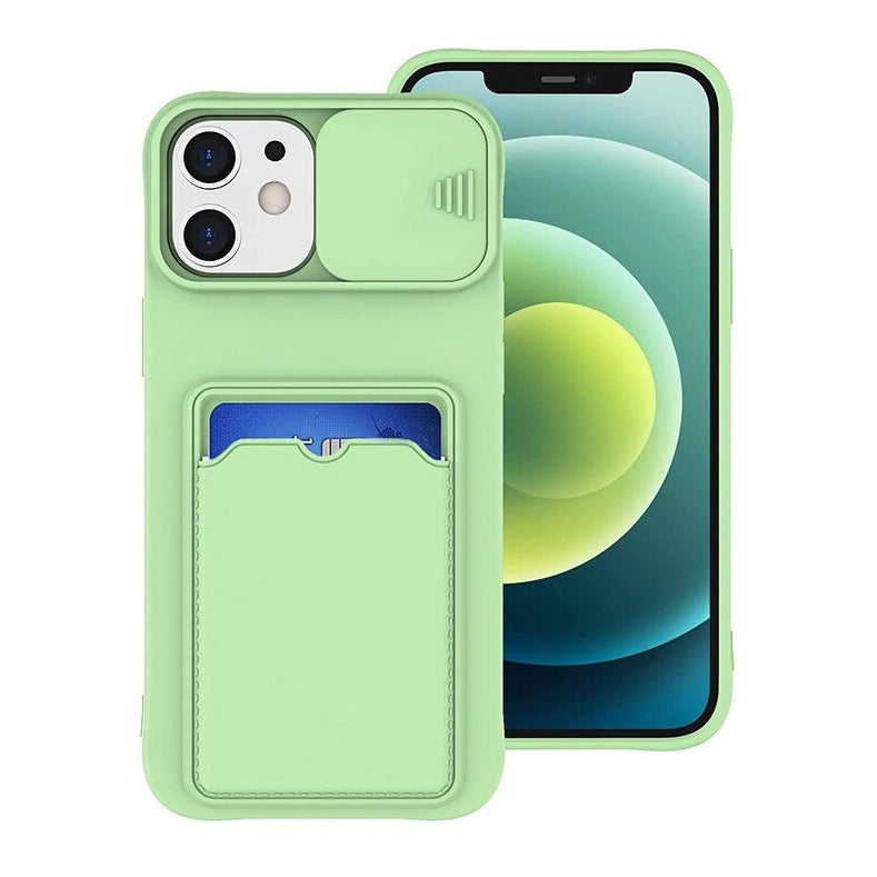 Silikon Wallet/Kartenhalter + Kamera Schutz Hülle/Case für iPhone 16, 15-Serie | ZITOCASES®