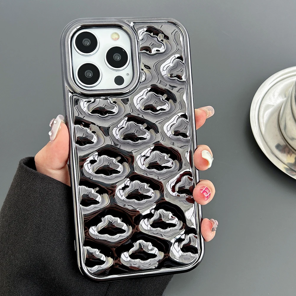 3D Wolken Design Hochglanz/Chrom Hülle/Case für iPhone 16, 15, 14-Serie | ZITOCASES®