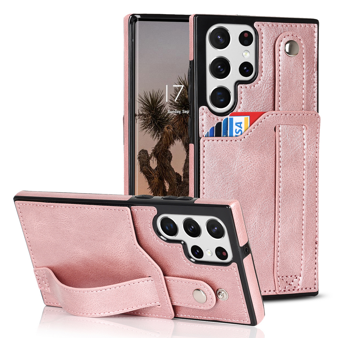 Kunstleder Kartenfach Hülle/Case mit Halteband für Samsung Galaxy S24, S24 Plus, S24 Ultra, S24 FE, S23 FE, S23, S23 Plus, S23 Ultra, S22, S22 Plus, S22 Ultra, S21 FE, S21, S21 Plus, S21 Ultra, S20, S20 Plus, S20 Ultra, S20 FE, S10, Note 20 | ZITOCASES®