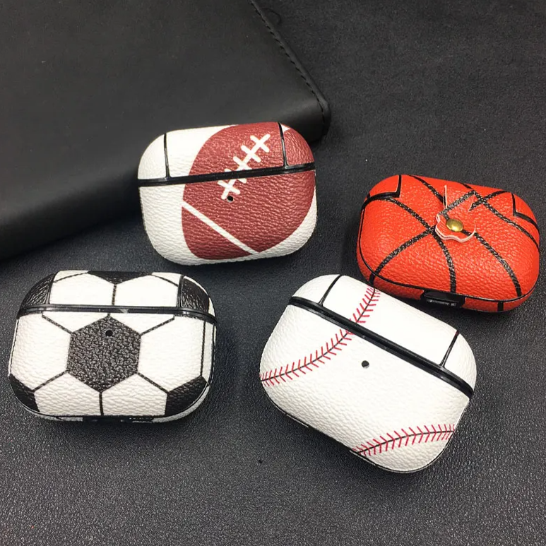 Baseball/Fußball/Basketball Kunstleder Hülle/Case für AirPods Pro 1, 2 | ZITOCASES®