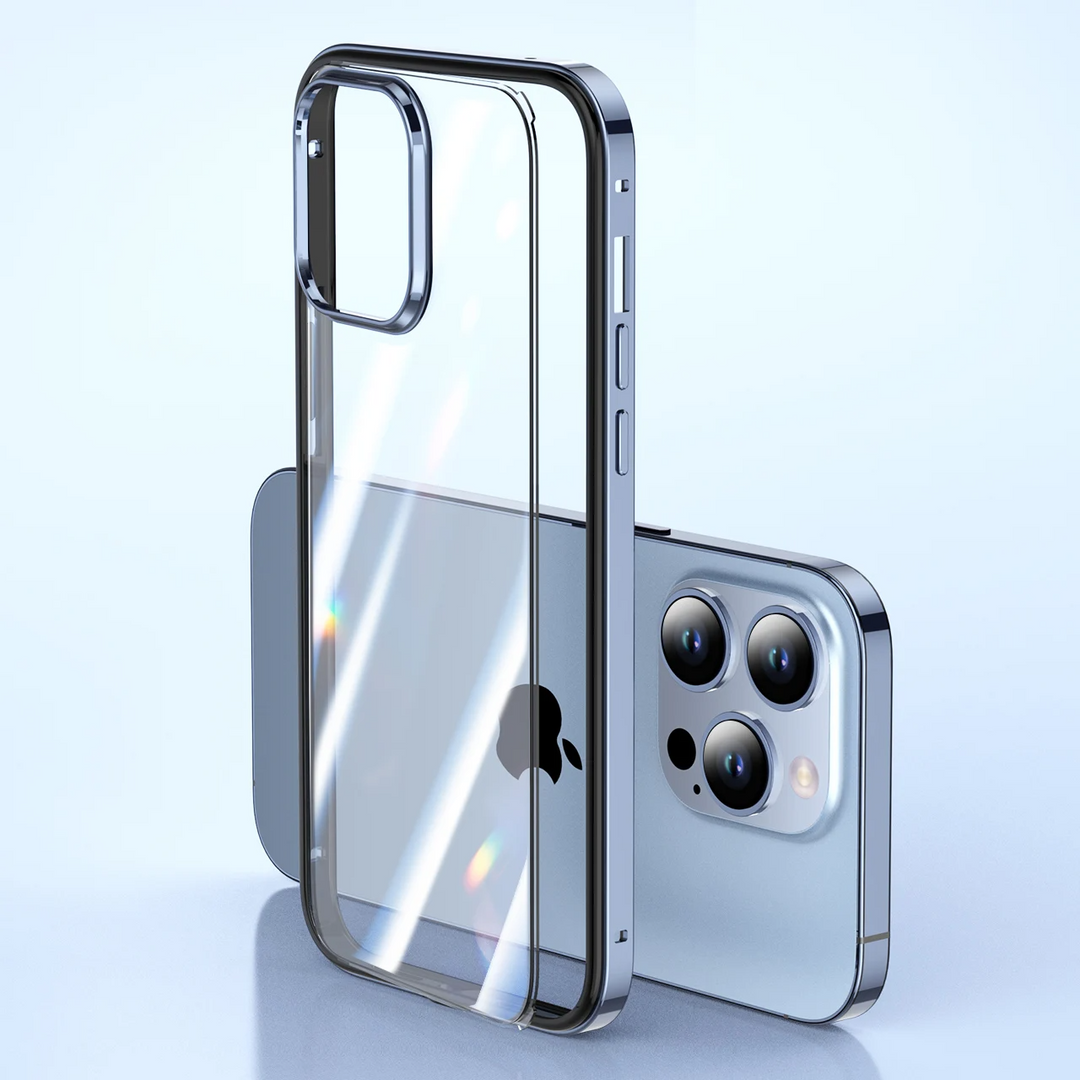 Rahmen/Bumper Aluminium Hülle/Case inkl. Glas Rückseite für iPhone 16, 15, 14, 13-Serie | ZITOCASES®