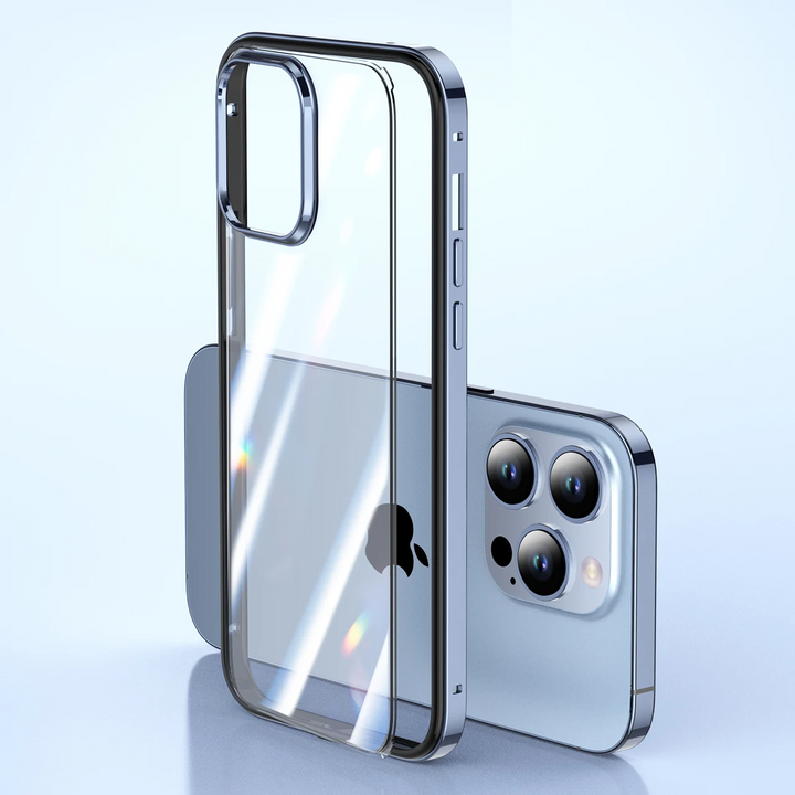 Rahmen/Bumper Aluminium Hülle/Case inkl. Glas Rückseite für iPhone 16, 15, 14, 13-Serie | ZITOCASES®