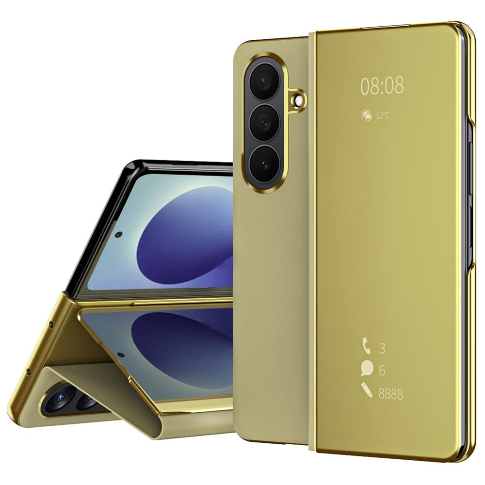 Transparente/Spiegel Kunstleder Klapphülle/Flipcase für Samsung Galaxy Z Fold 8 Ultra | ZITOCASES®