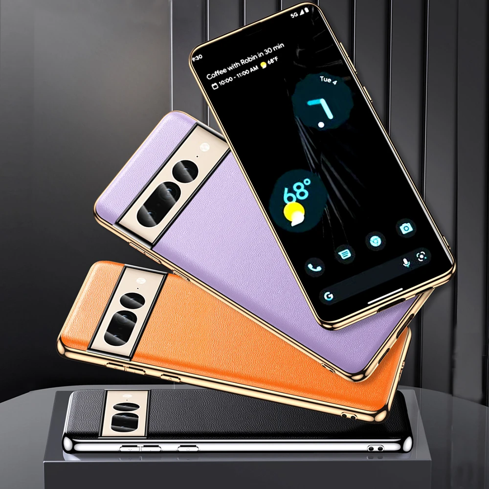 Elegante Kunstleder/Gold Hülle/Case für Google Pixel 9-Serie | ZITOCASES®