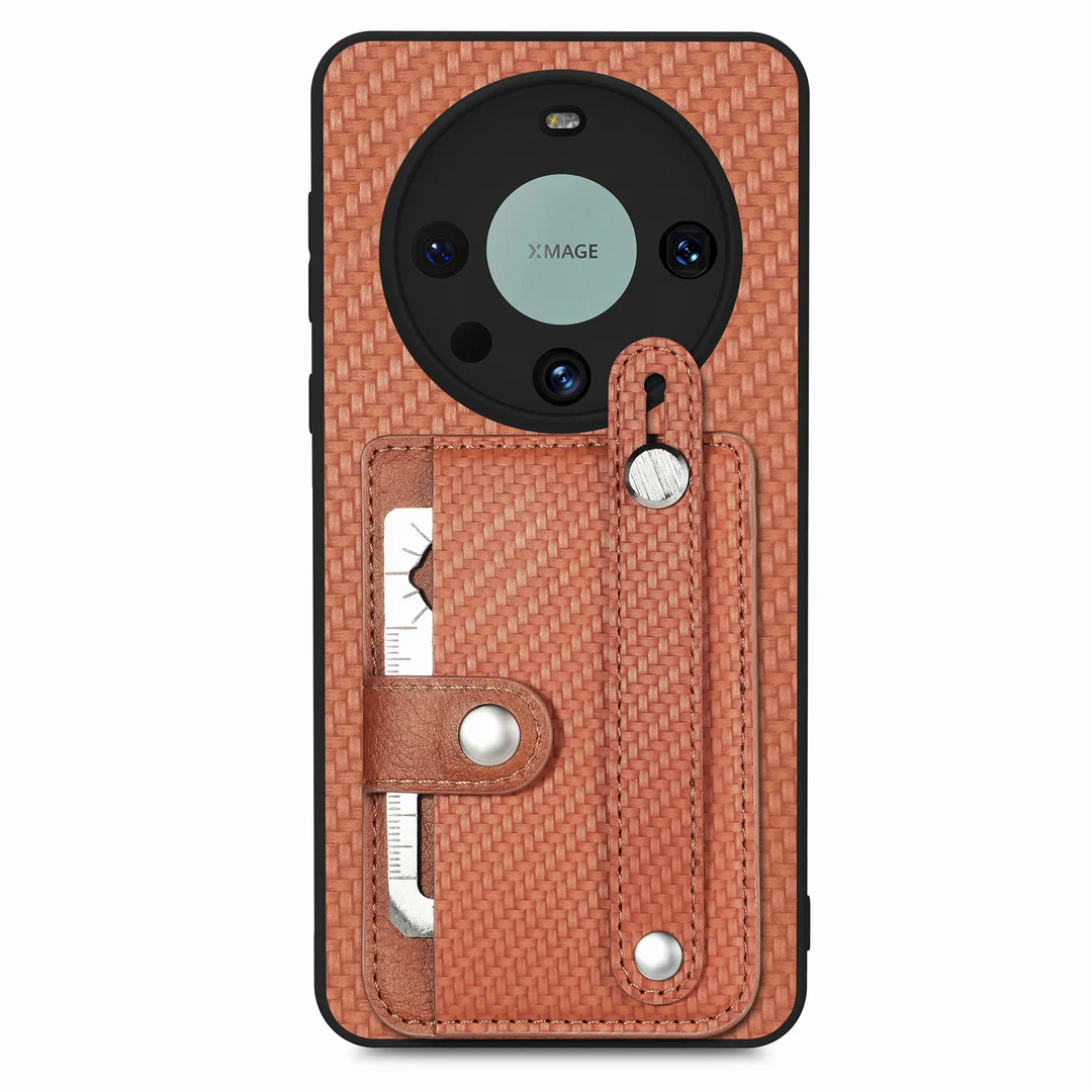 Kunstleder/Carbon Optik Kartenfach Hülle/Case für Huawei Nova-Serie | ZITOCASES®