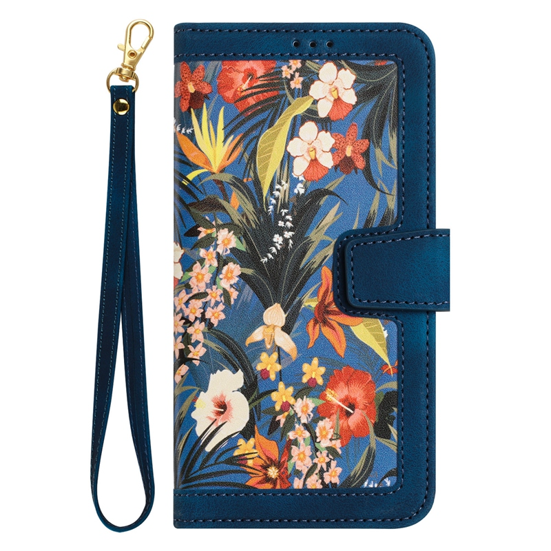 Blumen Retro/Vintage Kunstleder Klapp Hülle/Flip Case für iPhone 16-Serie | ZITOCASES®